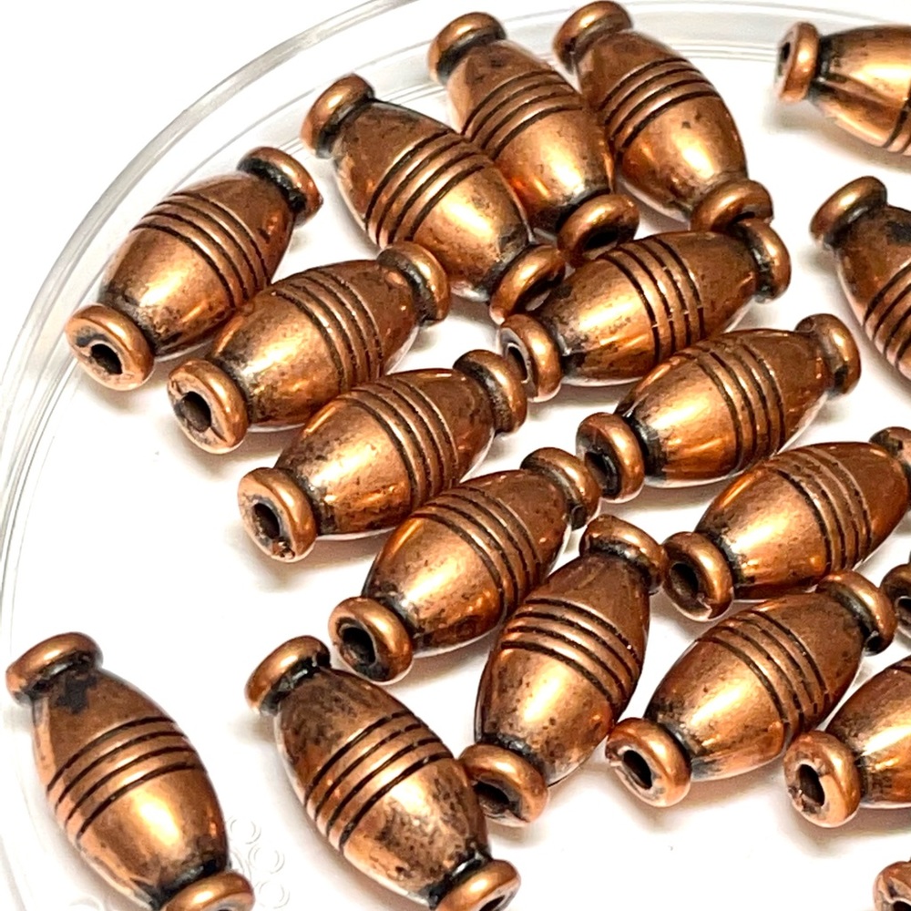 Lot of Costume Copper Beads 15pc